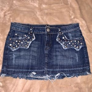 Denim Mini Skirt!